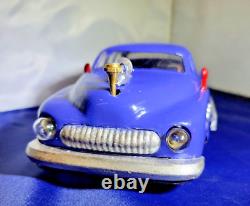 MIZUNO 1950S JAPAN TIN ELECTROMOBILE 8 BUICK with HEADLIGHTS/F&R MOTOR RESTORED