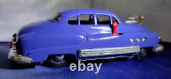 MIZUNO 1950S JAPAN TIN ELECTROMOBILE 8 BUICK with HEADLIGHTS/F&R MOTOR RESTORED