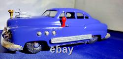 MIZUNO 1950S JAPAN TIN ELECTROMOBILE 8 BUICK with HEADLIGHTS/F&R MOTOR RESTORED