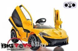 Maclaren P1 12V Kids Ride On Car Electric Power Wheels Remote Control yellow