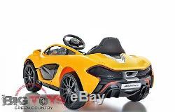 Maclaren P1 12V Kids Ride On Car Electric Power Wheels Remote Control yellow