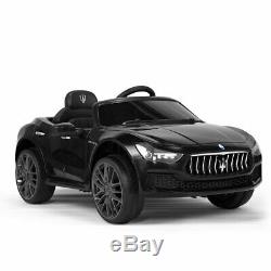 Maserati Kids Ride On Car 12V Rechargeable Toy Vehicle Remote Control MP3 Black