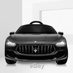 Maserati Kids Ride On Car 12V Rechargeable Toy Vehicle Remote Control MP3 Black