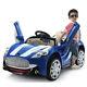 Maserati Style 12v Kids Ride On Car Battery Power Wheels Remote Control Blue