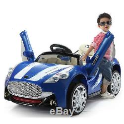 Maserati Style 12V Kids Ride On Car Battery Power Wheels Remote Control Blue