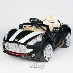 Maserati Style 12V Kids Ride On Car Electric Power Wheels Remote Control Black