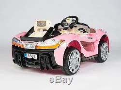 Maserati Style 12V Kids Ride On Car Electric Powered Wheels Remote Control Pink