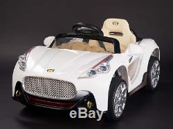 Maserati Style 12V Kids Ride On Car Electric Powered Wheels Remote Control White