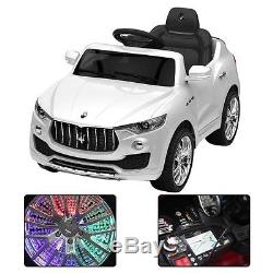 Maserati Style 6V Kids Ride On Car Electric Power Wheels Remote Control White