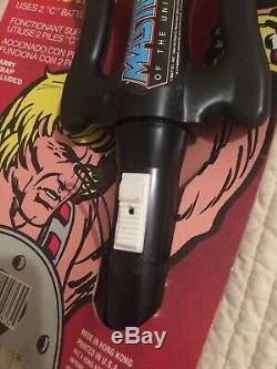 Masters Of The Universe Laser Light Sword New In Box! Mattel 1984 He Man