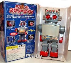 Masudaya Screen Robot Battery Operated WithBox Working Missile Robot