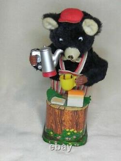 Maxwell Coffee Loving Bear Vintage Toy with Original Box