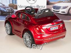 Mercedes 12V Electric Ride On Car Kids RC Remote Control Luxurious Red