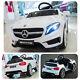 Mercedes Benz 6v Electric Kids Ride On Car Licensed Mp3 Rc Remote Control White