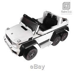 Mercedes Benz AMG G63 6x6 12V Eectric Ride On Car, 6 motors Remote control White
