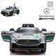 Mercedes Benz Amg Gt4 12v Kids Ride On Car With Remote Control, Painted Silver