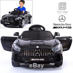 Mercedes Benz AMG GTR 12V Kids Electric Ride On Car with Remote Control Black