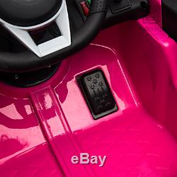 Mercedes Benz AMG GTR 12V Kids Electric Ride On Car with Remote Control Pink