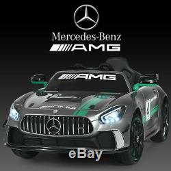 Mercedes Benz AMG Licensed Kids Ride On Car Remote Control Grey 12V PAINTED