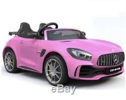Mercedes-Benz GTR AMG 2 Seater Kids Ride on Battery Powered Electric Car with RC