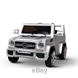 Mercedes Benz Truck G65 12V Battery Ride On Toy Car Remote Control Silver
