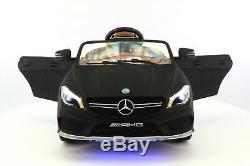 Mercedes CLA45 12V Kids Ride-On Car with R/C Parental Remote Matt Black