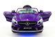 Mercedes Cla45 Amg 12v Kids Ride-on Car With Parental Remote Purple Metallic
