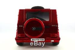 Mercedes G65 AMG 12V Kids Ride-On Car with Parental Remote Cherry Red