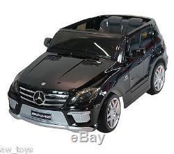 Mercedes ML63 12v Battery Powered Electric Ride On 2-7 years Kids Toy Car Remote