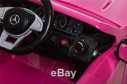 Mercedes Ride On Car Licensed Model S63 Power 12V Wheels Remote Control Pink
