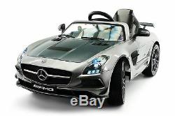 Mercedes SLS AMG Final Edition 12V Kids Ride-On Car with Parental Remote Gray