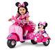 Minnie Mouse Scooter With Doll Sidecar 6-volt Ride-on Toy Car For Girls Kids Ne