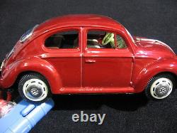 Mint 1960-70's Bandai Volkswagen Beetle Sedan Battery Operated Toy in Box Unused