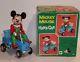Mint 1960's Mickey Mouse On Hand Car W Box Masudaya Japan Battery Operated Toy