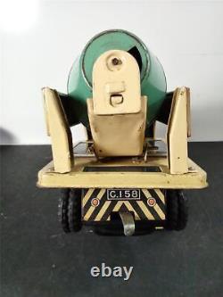 Modern Toys JAPAN Tin Metal CEMENT MIXER Battery Operated, Nice condition