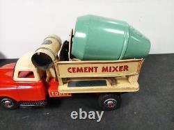 Modern Toys JAPAN Tin Metal CEMENT MIXER Battery Operated, Nice condition