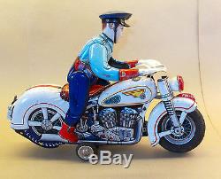Modern Toys Police Motorcycle battery operated, Made in Japan