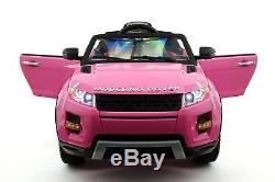 Moderno Rover 12V Kids Ride-On Car with R/C Parental Remote Pink