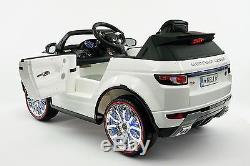 Moderno Rover 12V Kids Ride-On Car with R/C Parental Remote White
