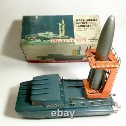 Moon mobile rocket launcher Battery Operated Old Super Rare