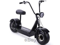 MotoTec 48v 500w FATBOY Electric Scooter Adults & Kids -Black-new