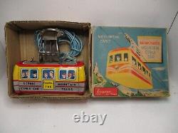 Mountians Cable Car In Original Box Battery Operated Vg Cond Made In Japan