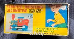 Mt Modern Toys Japan Battery Operated Frontier Whistling Locomotive Train Nmib