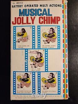 Musical Jolly Chimp Monkey with Cymbals Battery Operated With Box Works Great