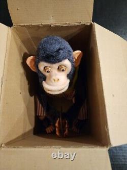 Musical Jolly Chimp Monkey with Cymbals Battery Operated With Box Works Great