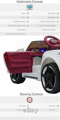 Mustang Replica Kids Ride on Car with Remote (White)