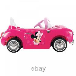 NEW Disney Minnie Mouse Convertible Battery-Powered Ride-On Car Toy for Girls