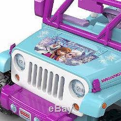 NEW Fisher-Price Power Wheels Disney Frozen Jeep Wrangler Ride On 12 V