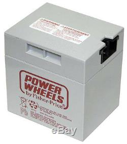 NEW- Genuine Power Wheels 12 Volt Rechageable Battery 00801-1460 Gray 12V