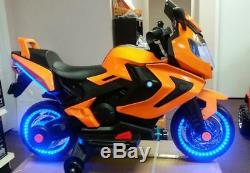 NEW LED 12V MOTOR CYCLE KIDS RIDE ON ELECTRIC SPORTS BIKE GIRLS, BOYS power wheel
